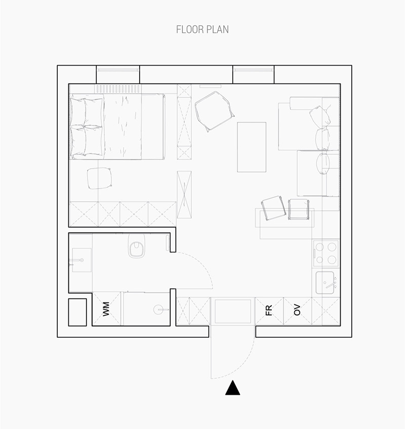 Ảnh nội thất chung cư dưới 30m2 tại Ba Lan