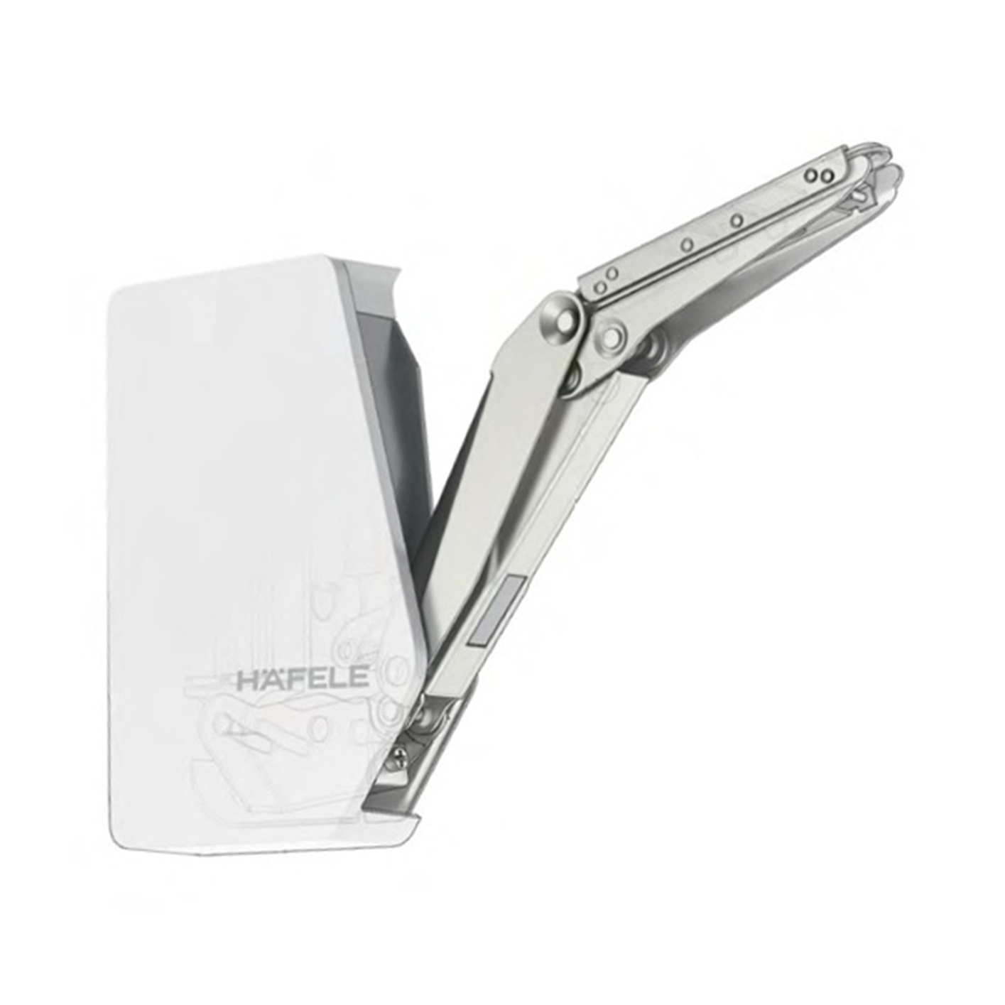 Hình ảnh của Bộ tay nâng FREE FLAP 1.7 Hafele 493.05.831 nắp xám