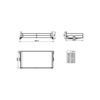 Bộ rổ xoong nồi Hafele Kason 549.08.867 800mm